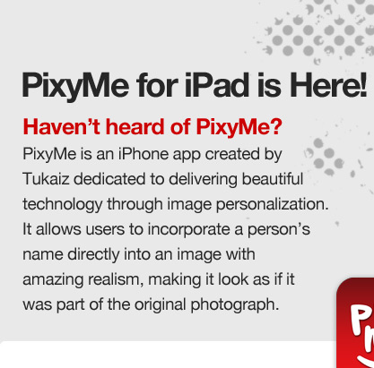 PixyMe for iPad is Here!