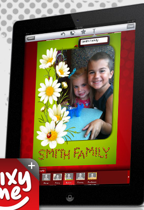 PixyMe is an iPhone app created by Tukaiz dedicated to delivering beautiful technology through image personalization. It allows users to incorporate a person’s name directly into an image with amazing realism, making it look as if it was part of the original photograph.